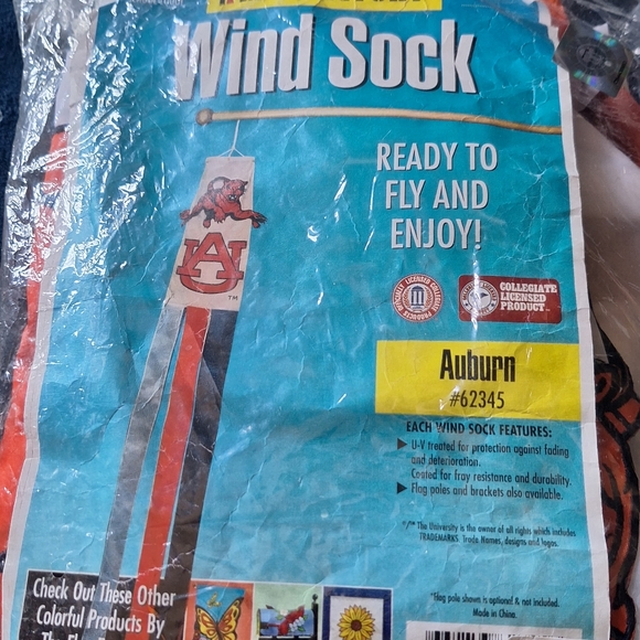 VINTAGE 1997 AUBURN TIGERS WIND SOCK/FLAG RARE! NWT - Picture 10 of 10